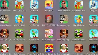 Roblox,Squid Survival Challenge,Fruit Rush,Ballerina Capuchina,Siren Cop's Prison,Poppy Playtime 5