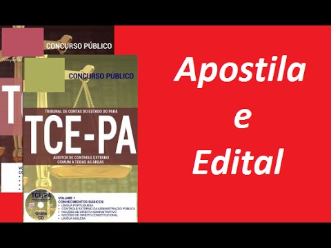 Edital Apostila AUDITOR DE CONTROLE EXTERNO - COMUM A TODAS AS ÁREAS Concurso TCE - PA