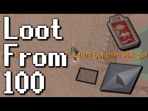 Loot from 100 Desert Treasure 2 Bosses