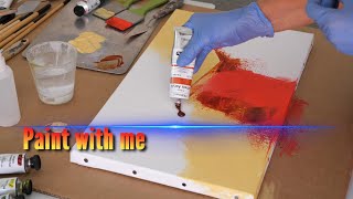 Abstrakte malerei/ How to paint/Demo Peinture abstraite/Abstract Art /Pintura abstracta