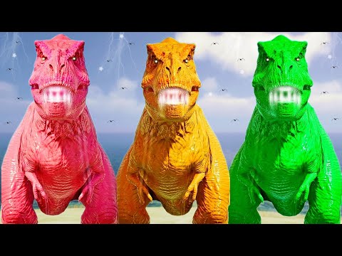 Dinosaurs Breakout Color Pack T-Rex VS Venom Carnotaurus Dinosaurs Fighting Jurassic World Evolution