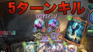 5ターンキルの悪魔的ムーブw【シャドバ対戦：疾走？ビショップ】