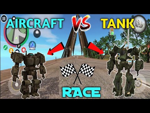 Rope Hero Vice Town Game | Aircraft Transformer vs Tank Transformer | Version 5.4 updated | Scery