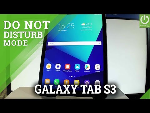 Do Not Disturb Mode in SAMSUNG Galaxy Tab S3 - DND Settings