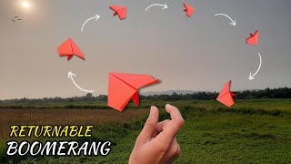 Is your Boomerang Plane comes back to you.??🥺| 99% fold paper airplane wrongly | Watch this video