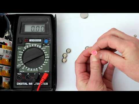 Test a button cell using a red led if you have no meter.