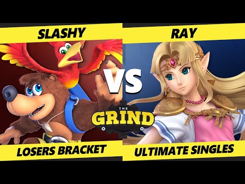 The Grind 158 Losers Bracket - Slashy (Banjo, Mii Brawler) Vs. Ray (Zelda) Smash Ultimate - SSBU