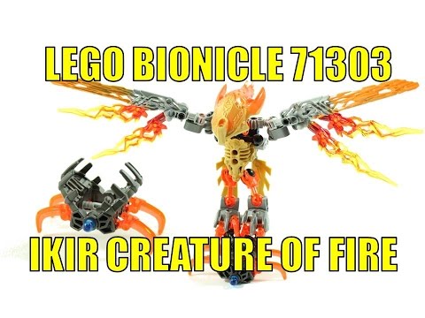 LEGO 2016 BIONICLE IKIR CREATURE OF FIRE 71303 UNBOXING & REVIEW Video