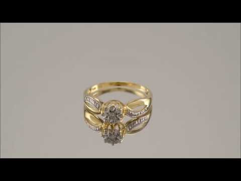 9ct Gold Diamond Ring - D5137