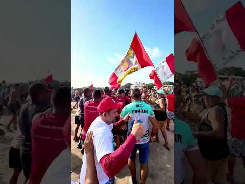 Fomos conhecer cachoeira do Arari na festividade de São Sebastião em janeiro.