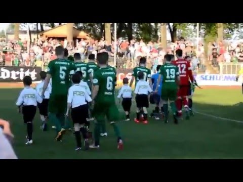 Einlauf gegen Bayern München