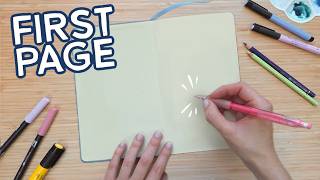 How to start a new sketchbook | First page and beyond!
