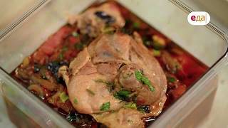 Чахохбили и кукурузная каша | Ланч-бокс