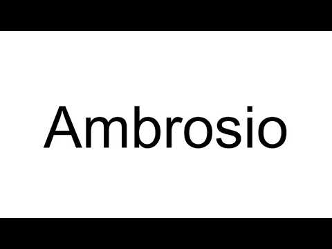 How to Pronounce Ambrosio