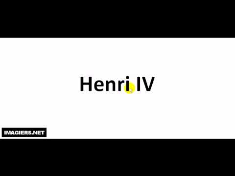 How To Pronounce French Names =Henri IV