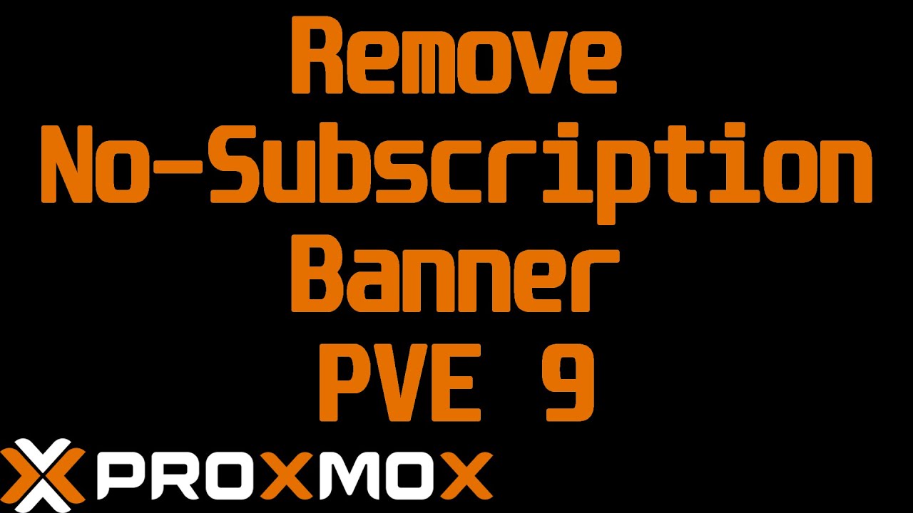 Remove No Subscription Banner in ProxMox 9