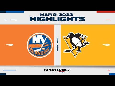 NHL Highlights | Islanders vs. Penguins - March 9, 2023