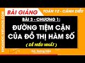 Toán 12 Cánh diều Bài 3: Đường tiệm cận của đồ thị hàm số