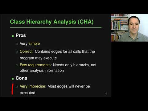 Lecture "Call Graph Analysis (Part 2, CHA and RTA)" of "Program Analysis"