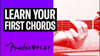How To Play The G Chord + C Chord on Guitar | Fender Play™ | Fender