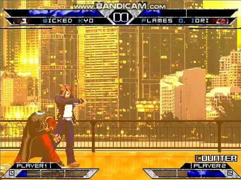 KOF WOJ -Rival Battle- Wicked Kyo(me)vs Flames O.iori part 2