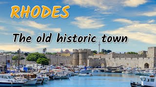 RHODES, GREECE HISTORIC OLD TOWN 4K