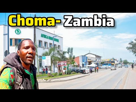Choma town CBD the headquarters of Southern province Zambia