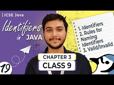 L019 Identifiers In Java Class 9th Icse Computer Applications Java