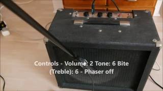 Video thumbnail for Electro Harmonix Mike Matthews Dirt Road Special Amp (clean sounds + demo of the built - in phaser) by randomguitar