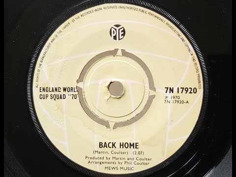 England World Cup Squad '70 'Back Home' 1970 45 rpm