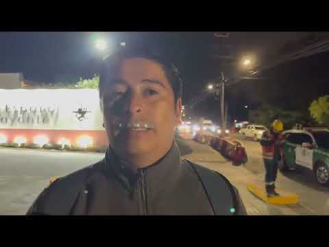 Choque contra poste en Chiguayante: conductor acusa obras por angostamiento de calzada