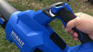 Kobalt 40 Volt 520 CFM 120 MPH Brushless Handheld Cordless Electric Leaf Blower - Review