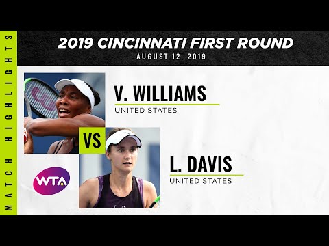Теннис Venus Williams vs. Lauren Davis | 2019 Western & Southern Open First Round | WTA Highlights