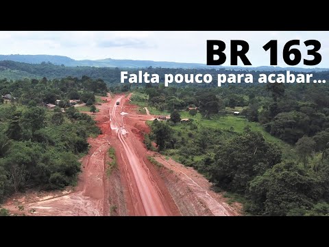 BR 163 paving not completed between KM 30 and Rurópolis, passing through Itaituba and Miritituba