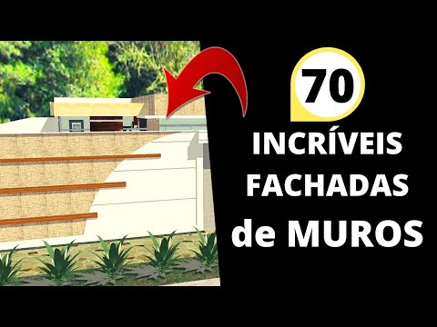 ☑️  70 Lindas Fachadas de Muros de Casas Modernas (Veja e se Inspire!!)