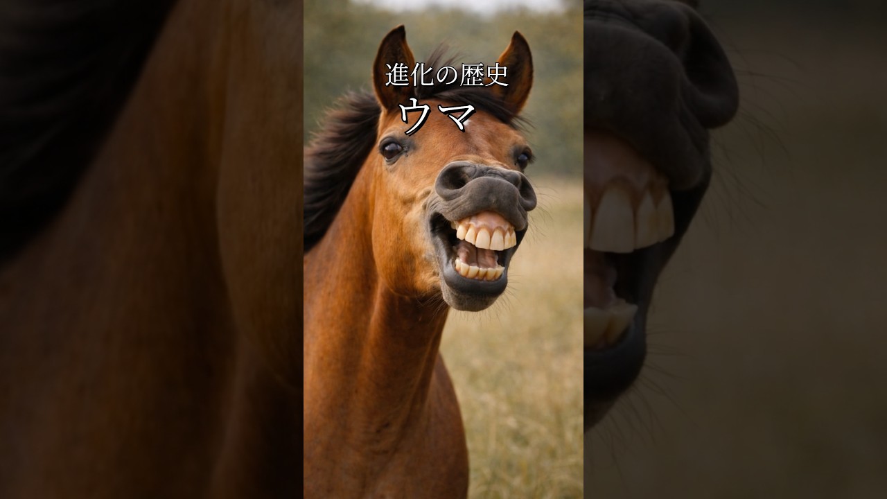 ウマの進化　#馬 #ウマ　#進化 #animals #科学
