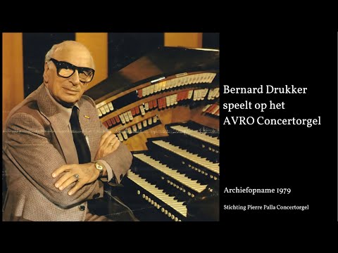 Bernard Drukker speelt op het AVRO concertorgel