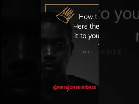 Nate Jones on bass played bass on this classic remix “let Na’s down @nas @jcole #hiphop