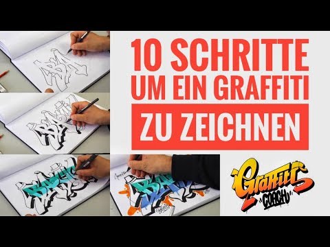 Graffiti Coach - 10 Schritte um ein Graffiti zu zeichnen - Basics