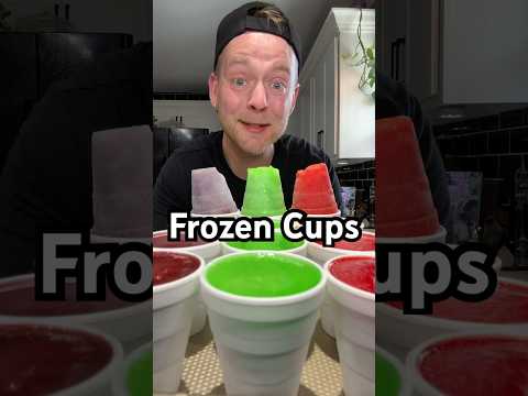 Frozen Cups to cool off. What do u call these? #frozencups #koolaid #frozenkoolaid #frozen #try #fyp
