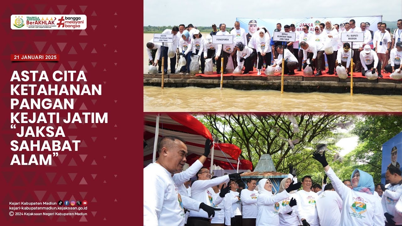 Asta Cita Ketahanan Pangan Kejaksaan Tinggi Jawa Timur "Jaksa Sahabat Alam"