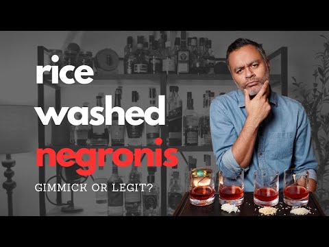 3x RICE WASHED NEGRONIS || Dry, Boiled & Toasted