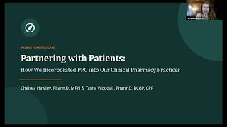How We Incorporate Patient Priorities Care into Our Clinical Pharmacy Practices