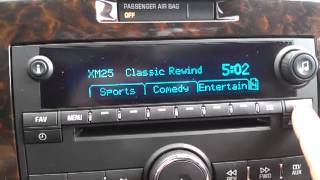 Chevy Impala   Radio, XM Categories