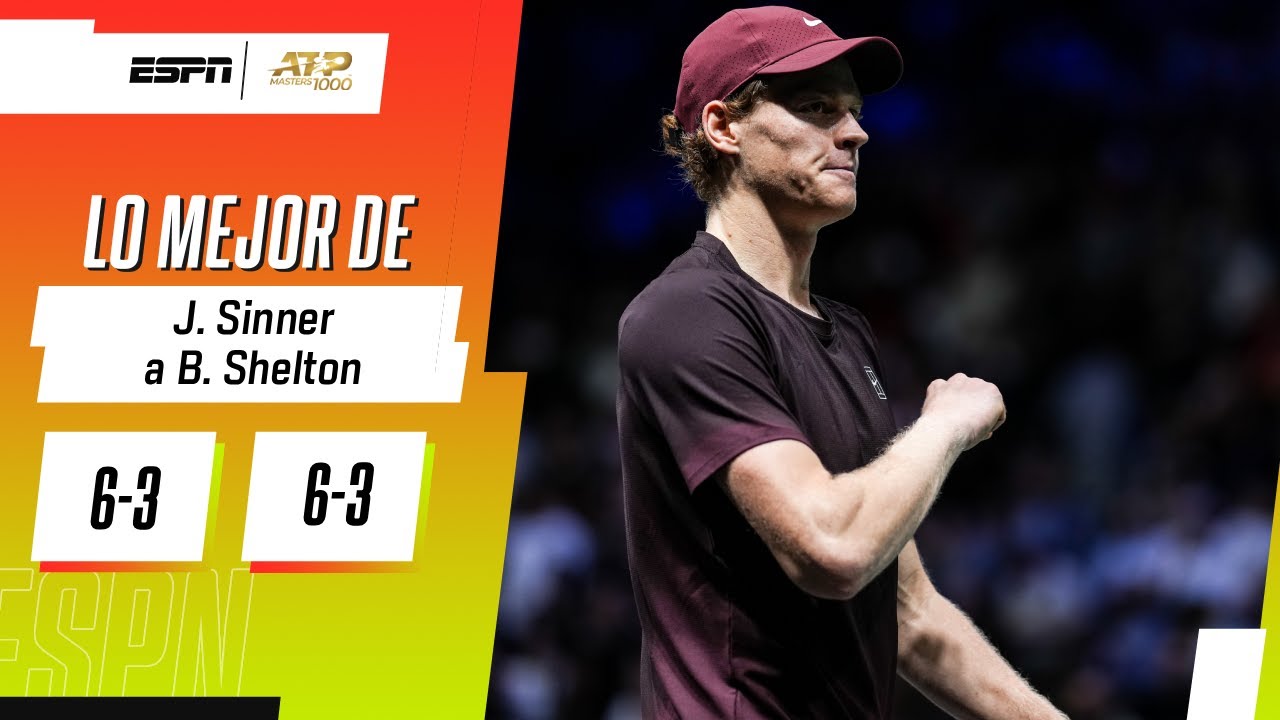 SINNER VENCIÓ A SHELTON Y ESTÁ ENTRE LOS CUATRO MEJORES DE PARÍS | RESUMEN