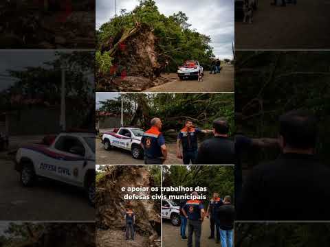 Defesa Civil reforça importância de acompanhar alertas após ventania que superou 100 km/h no Litoral Paulista.