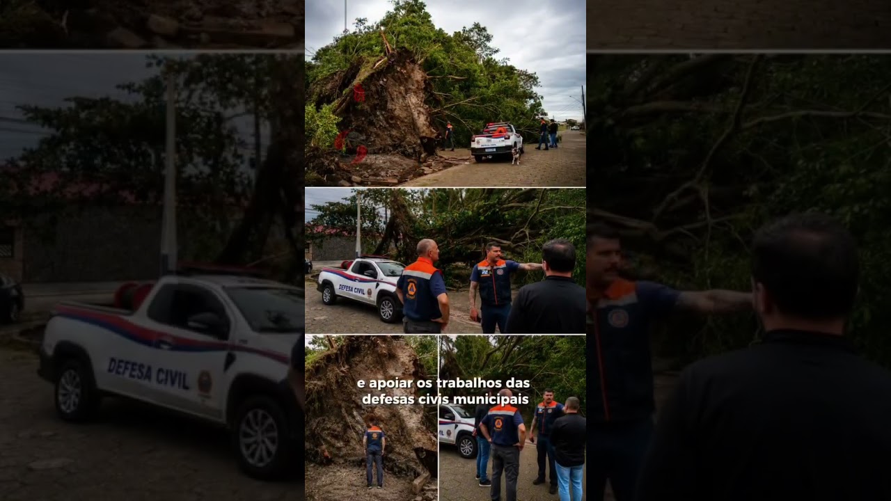 Defesa Civil reforça importância de acompanhar alertas após ventania que superou 100 km/h no Litoral Paulista.