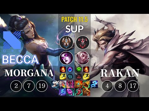 DRX Becca Morgana vs Rakan Sup - KR Patch 11.5