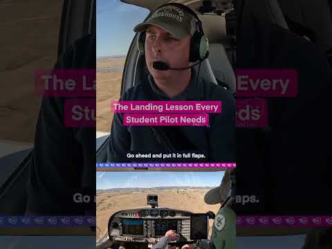 The Landing Lesson Every Student Pilot Needs