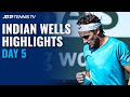 Medvedev and Krajinovic Tussle; Ruud and Harris Square Off | Indian Wells 2021 Day 5 Highlights